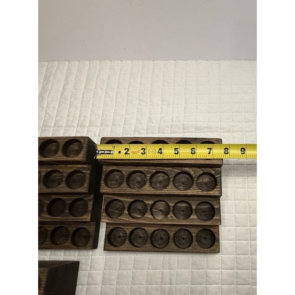 Wooden Essential Oil Display Rack Holder Set Of 3, 60 Bottle Organizer Shelf